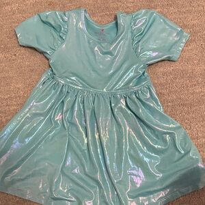 Pink Chicken Shimmering Blue Dress